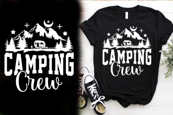 Camping Crew Vector T-Shirt Design