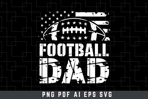 Football Dad SVG for T-Shirt Designs