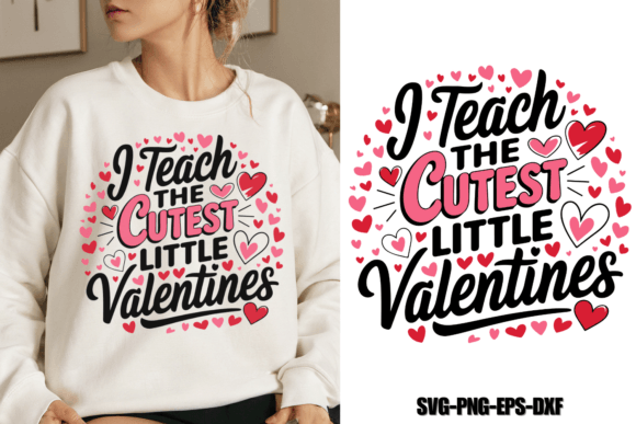 I Teach the Cutest Little Valentines, Svg Graphics