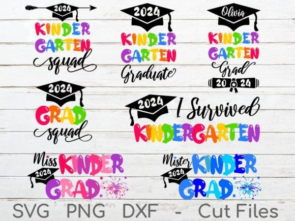 Kindergarten Graduation 2024 Kinder Grad Graphics