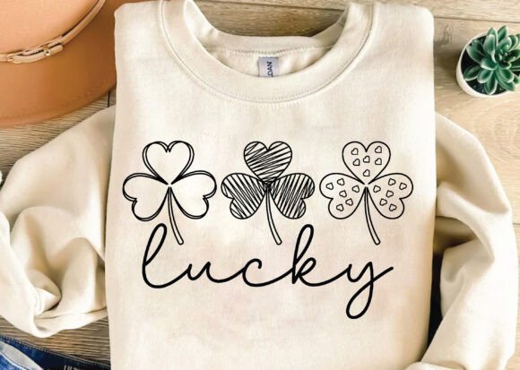 Lucky SVG for St Patricks Day Graphics
