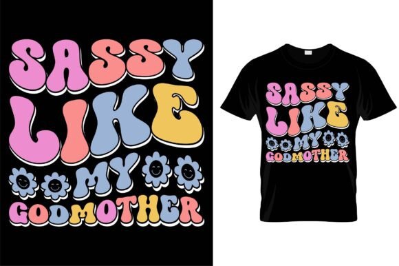 Sassy Like My Godmother Groovy Key Chain Graphics