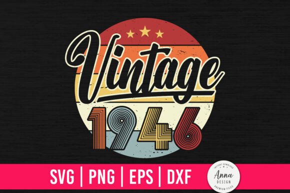 Vintage 1946 78th Birthday Gifts Graphics