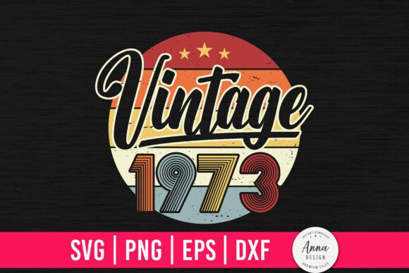 Vintage 1973 51st Birthday Gifts Graphics