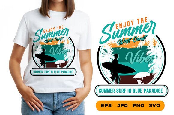 Vintage Summer Vibes T-Shirt Design Graphics